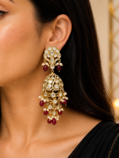 Meherbano Polki Jhumka