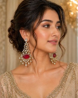 Naqsh Royal Polki Earrings