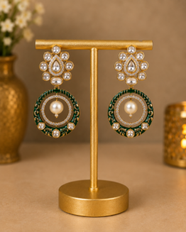 Adaa Mahal polki earrings