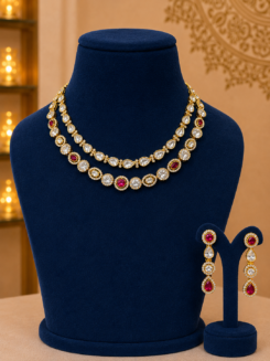 Mishka polki necklace