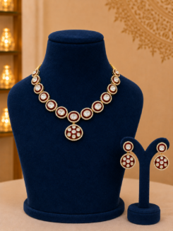 Gulnaar  polki necklace