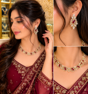 Kiara polki necklace