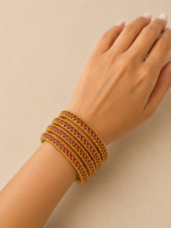 Swarnika Bangles - 2.4 non- Openable(set of 4)
