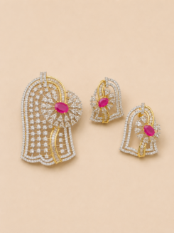Starlit Blossom Pendant Set(w/o chain)